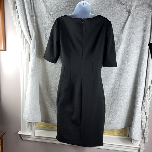 Tahari. Women’s black zip up dress. AS IS - Picture 4 of 11